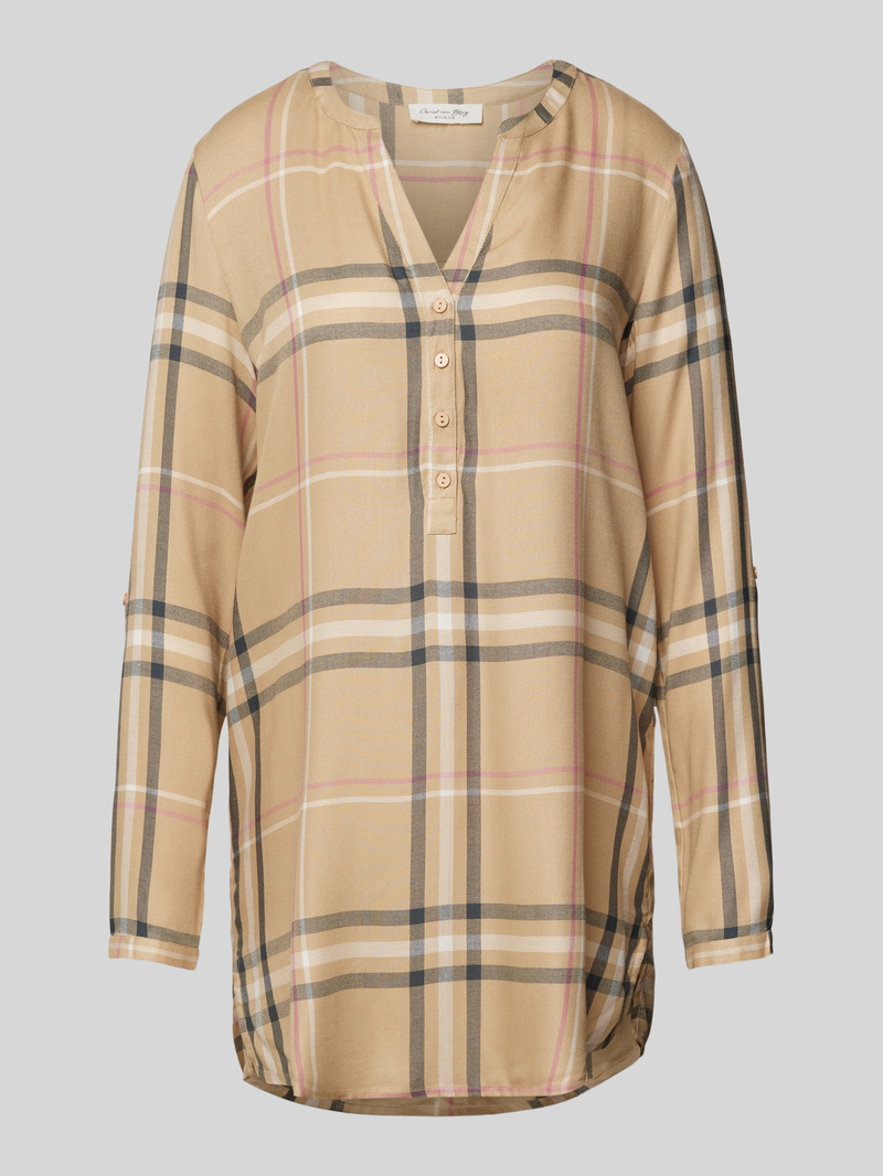 Christian Berg Woman Oversized blouseshirt met korte knoopsluiting