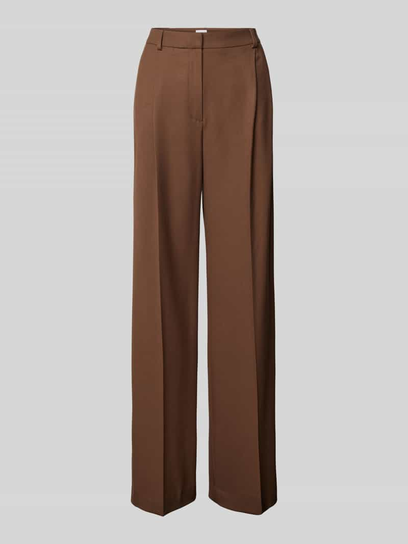 Jake*s Collection Flared pantalon met bandplooien