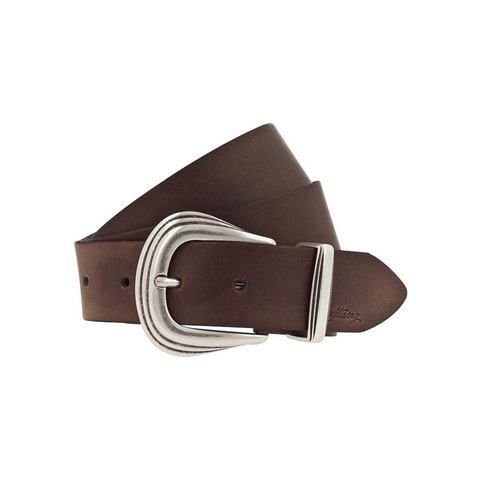 Mustang Leren riem in westernstijl, lichte vintage-afwerking