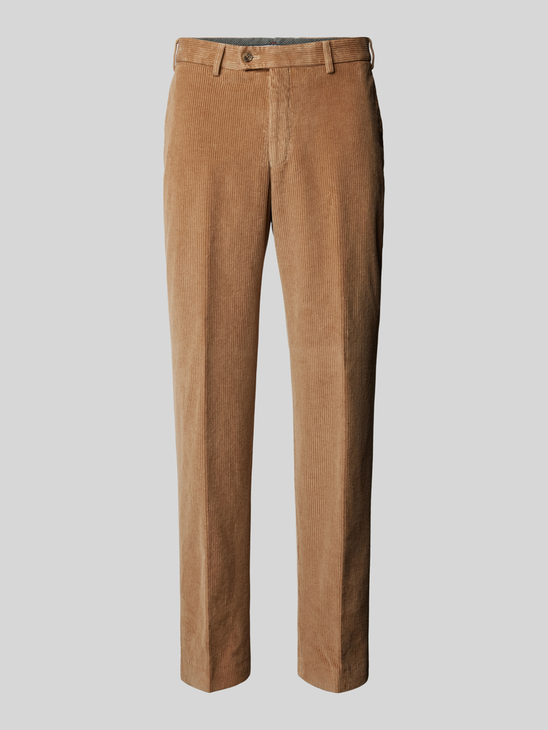 Hiltl Regular fit corduroy broek met riemlussen, model 'PARMA'