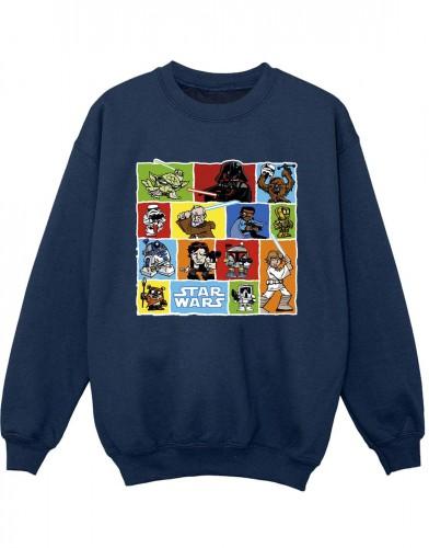 Star Wars jongens komische tekening montage sweatshirt