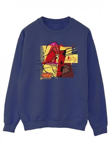 Looney Tunes Heren Bugs Bunny Rabbit Nieuwjaar katoenen sweatshirt