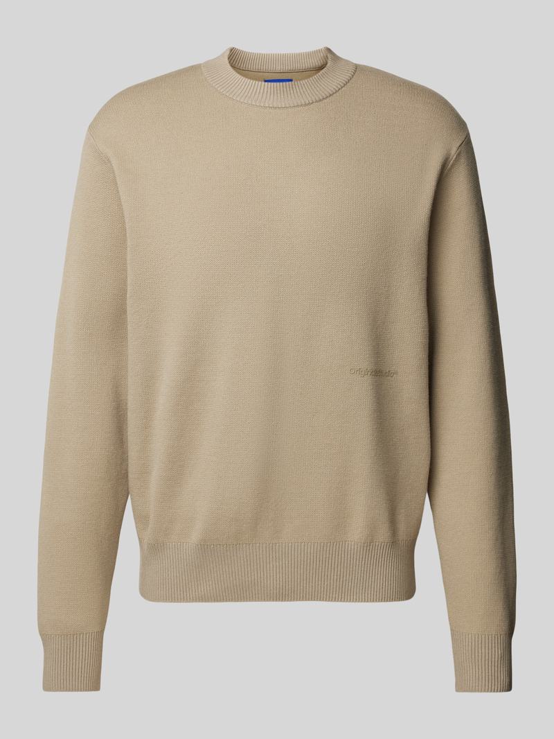 Jack & jones Gebreide pullover met labelprint, model 'VESTERBRO'