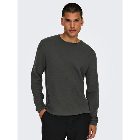 ONLY & SONS Gebreide trui ONSERIC REG 12 STRUC CREW KNIT