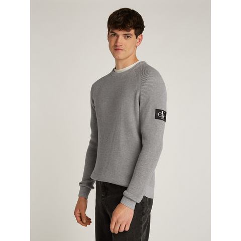 Calvin Klein Trui met ronde hals BADGE EASY SWEATER