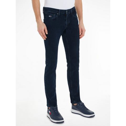 TOMMY JEANS Slim fit jeans SCANTON SLIM met gestempeld logo