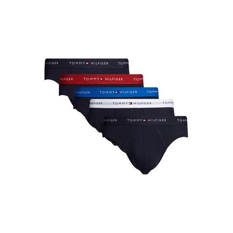 Tommy Hilfiger Underwear Slip 5P BRIEF met elastische band met tommy hilfiger-logo (5 stuks, Set van 5)