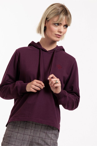 Studio Anneloes Jip hoody sweater - blackberry - 12030