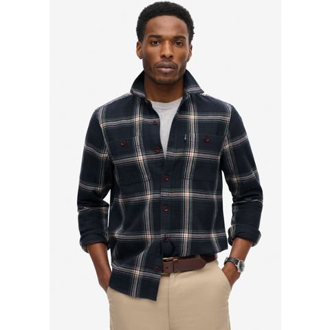 Superdry Overhemd met lange mouwen VINTAGE CHECK OVERSHIRT