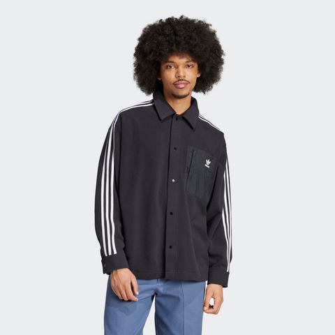 Adidas Originals Adicolor Polar Fleece Shirt, Black