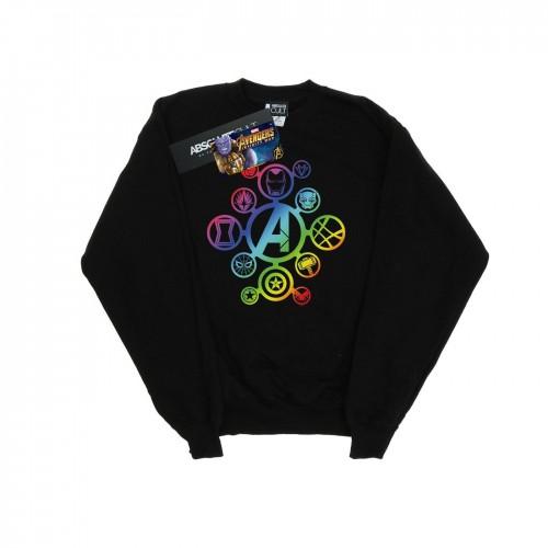 Marvel Girls Avengers Infinity War regenboog iconen sweatshirt