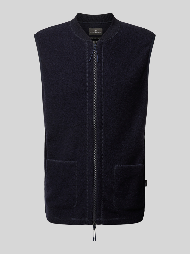 FYNCH-HATTON Gilet van wol met labeldetail