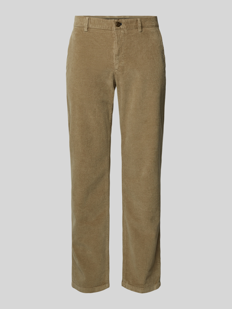 JOOP! JEANS Modern fit corduroy broek met riemlussen, model 'Matthew'