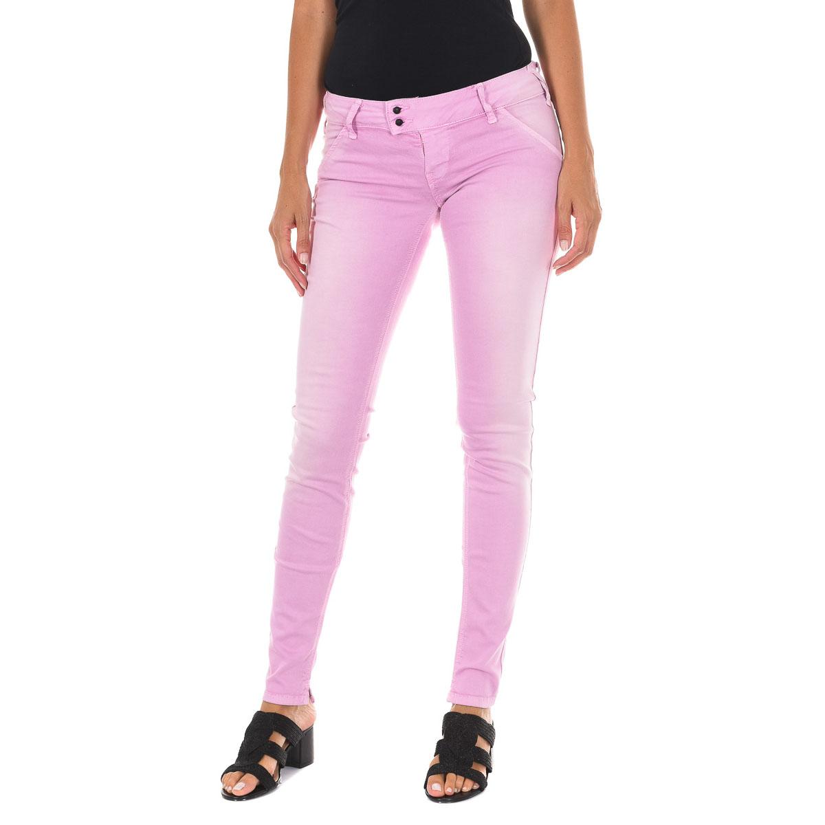 MET Pantalon Tejano Largo de tejido elástico 10DBF0115-G272 mujer