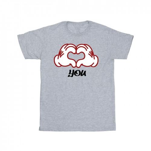 Disney meisjes Mickey Mouse Love You Hands katoenen T-shirt