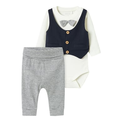 Name it Body-set 2-delig Nbmadam Donker Saffier Stripes