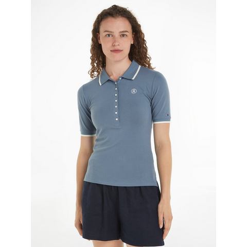 Tommy Hilfiger Poloshirt SLIM SMD TIPPING LYOCELL POLO SS