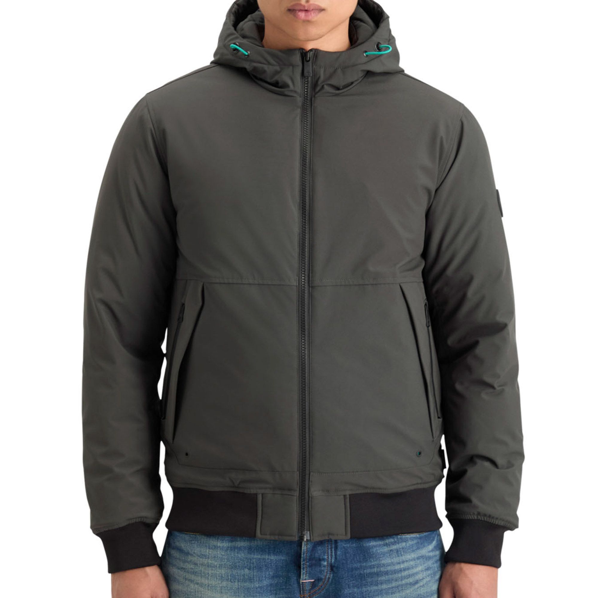 Scotch & Soda Classic Stretch Hooded Softshell Heren