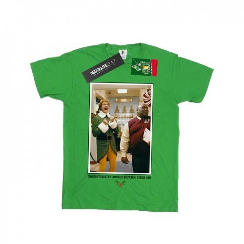 Elf jongens OMG Kerstman foto T-shirt