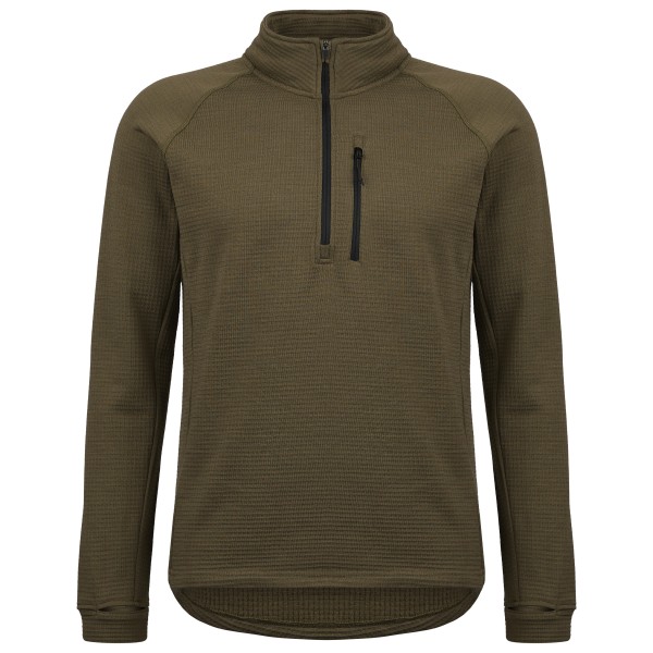 Stoic  MerinoGrid285 NorrdalSt. Half Zip - Merinotrui, bruin