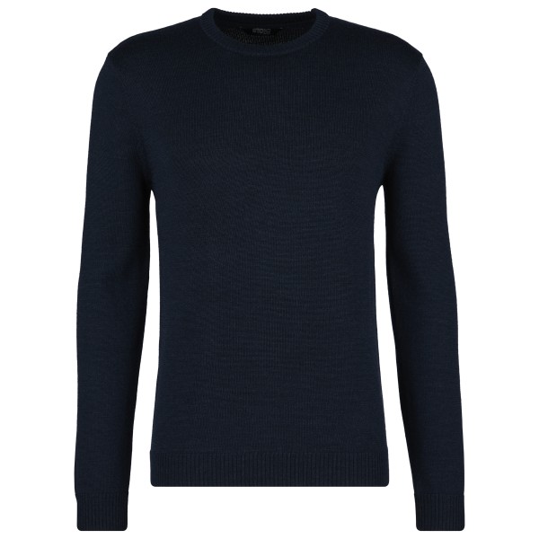 Stoic  MerinoKnit MMXX.Kniva Sweater - Merinotrui, blauw/zwart