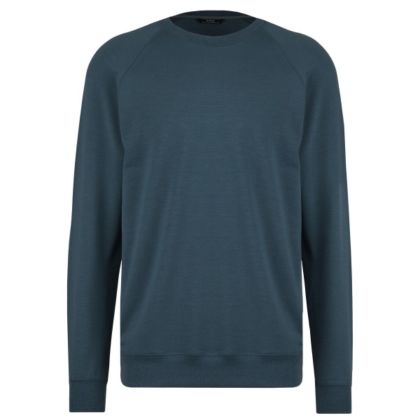 Stoic  MerinoTerry285 AlavaaraSt. Crew Pullover - Merinotrui, blauw