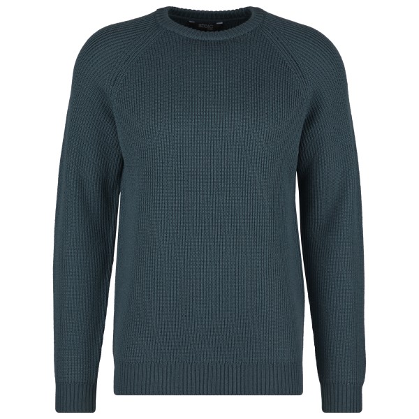 Stoic  Heavy MerinoKnit MMXX.Rutvik Sweater - Merinotrui, blauw