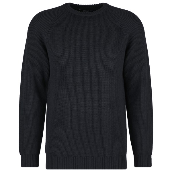 Stoic  Heavy MerinoKnit MMXX.Rutvik Sweater - Merinotrui, zwart