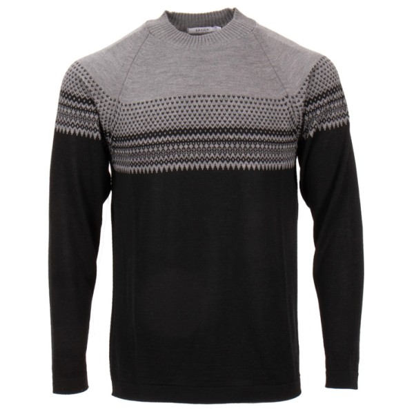 Sätila  Sarek Lodge Sweater - Merinotrui, zwart