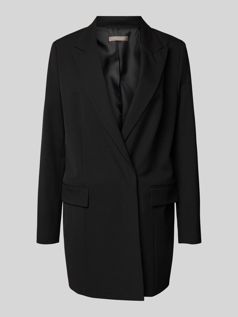 Christian Berg Woman Selection Lange blazer met klepzakken