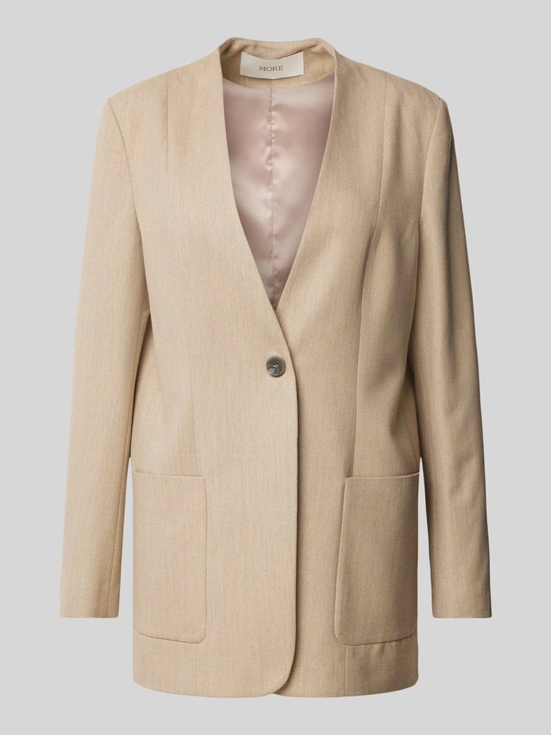 More Blazer met opgestikte zakken