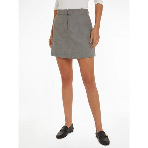 Tommy Hilfiger Kokerrok POW CHECK SHORT SKIRT (Global Serie TH VROUWEN)