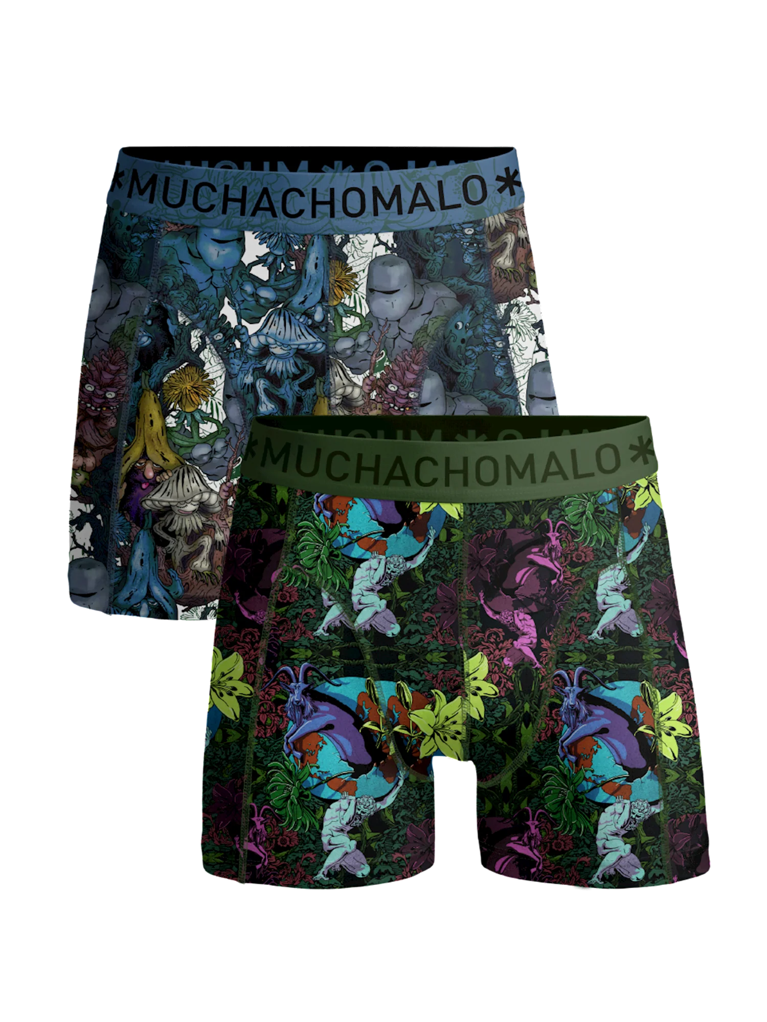 Muchachomalo Jongens 2-pack boxershorts earth elements