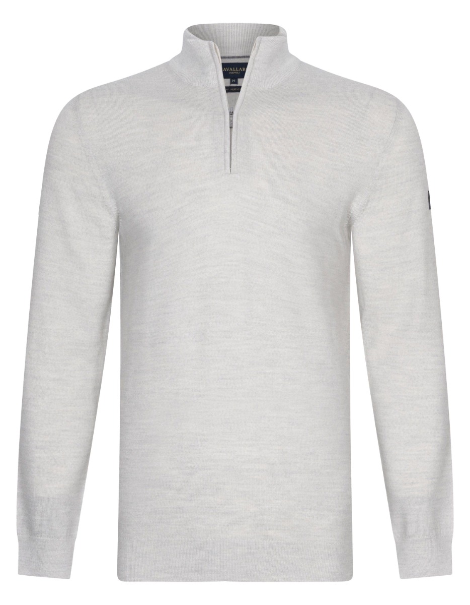 Cavallaro Merino half zip pullover truien 118245001