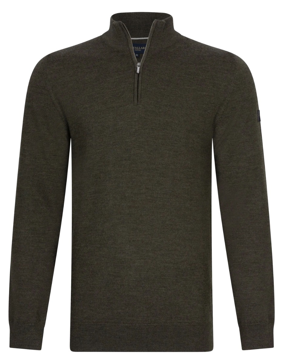 Cavallaro Merino half zip pullover truien 118245001