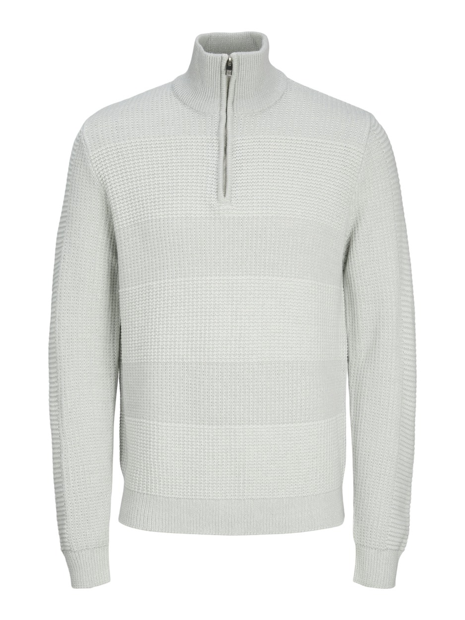 Jack & Jones Jjhugo knit half zip licht