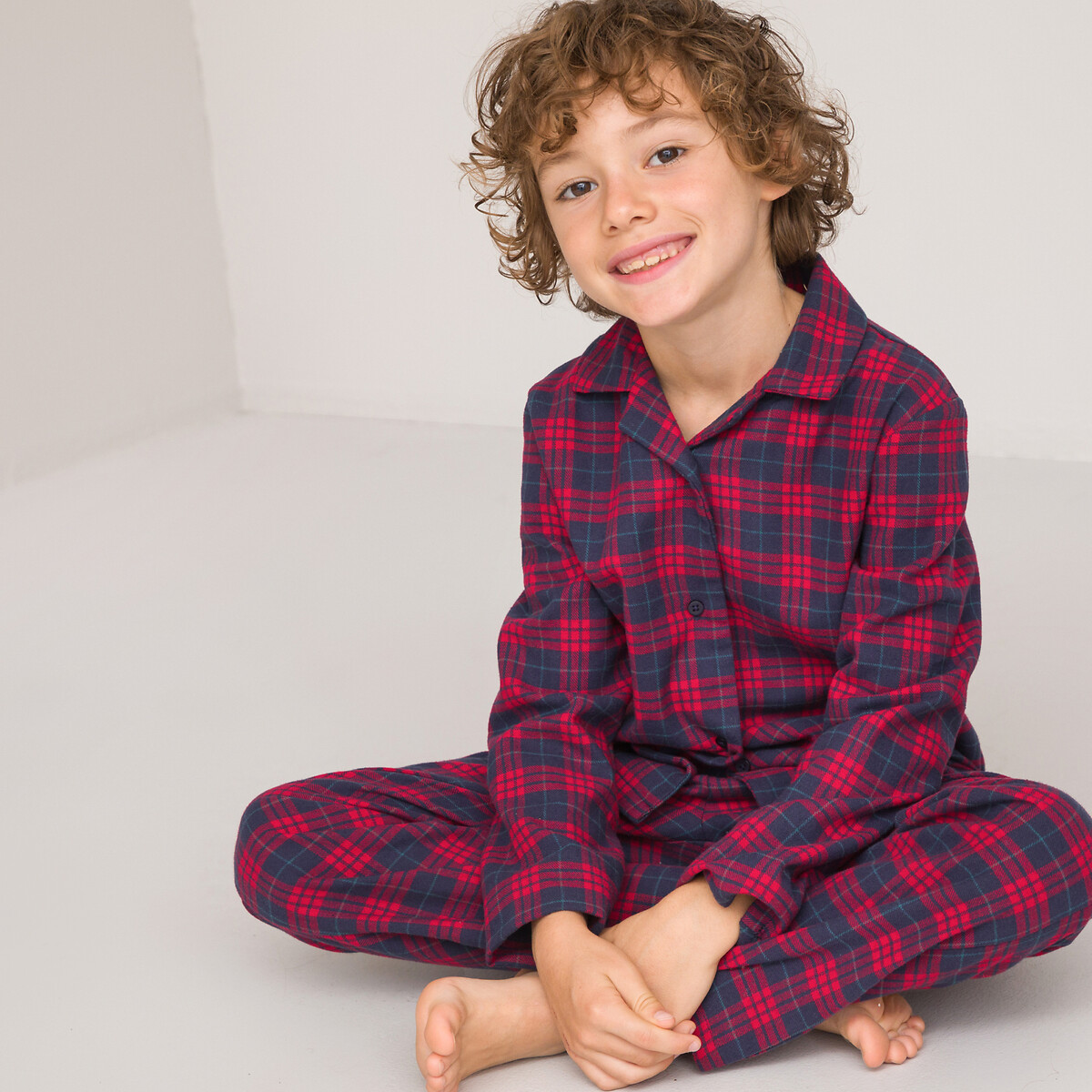 LA REDOUTE COLLECTIONS Geruite pyjama in flanel, unisex