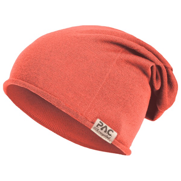 P.A.C.  Nature Merin 100% Recycled Merino Beanie - Muts, rood