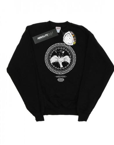 Looney Tunes Heren Sylvester Griekse cirkel katoenen sweatshirt