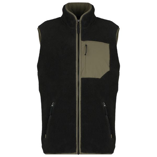 Stoic  MerinoHighPile357 VallsboSt. Vest - Fleecebodywarmer, zwart