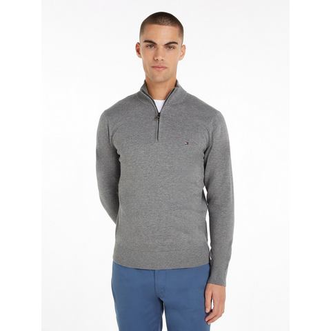 Tommy Hilfiger Schipperstrui ESSENTIAL COTTON ZIP MOCK