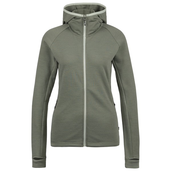 Stoic  Women's MerinoGrid285 NorrdalSt. Zip Hoody - Fleecevest, olijfgroen