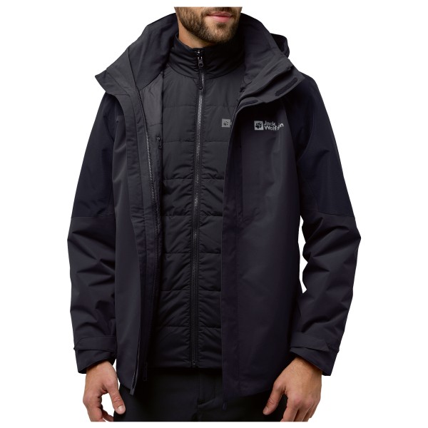 Jack Wolfskin  Romberg 3In1 Jacket - 3-in-1-jas, zwart