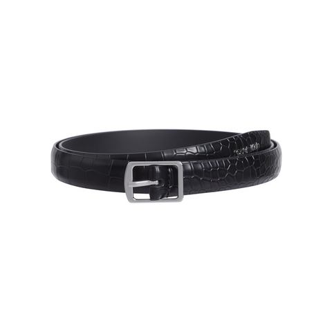 Calvin Klein Leren riem SLIM SQR BUCKLE BELT 2.0_CROCO