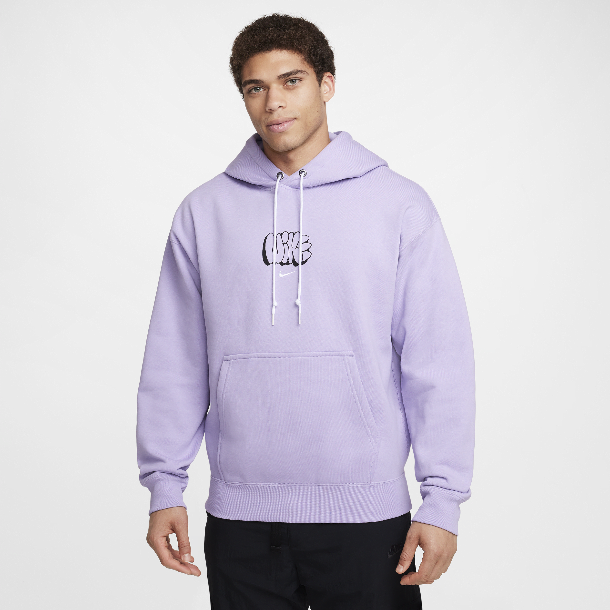 Nike Solo Swoosh Graffiti Hoodie, Purple