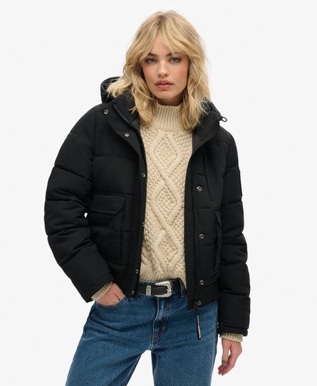 Superdry Vrouwen Everest Bomberjack Zwart