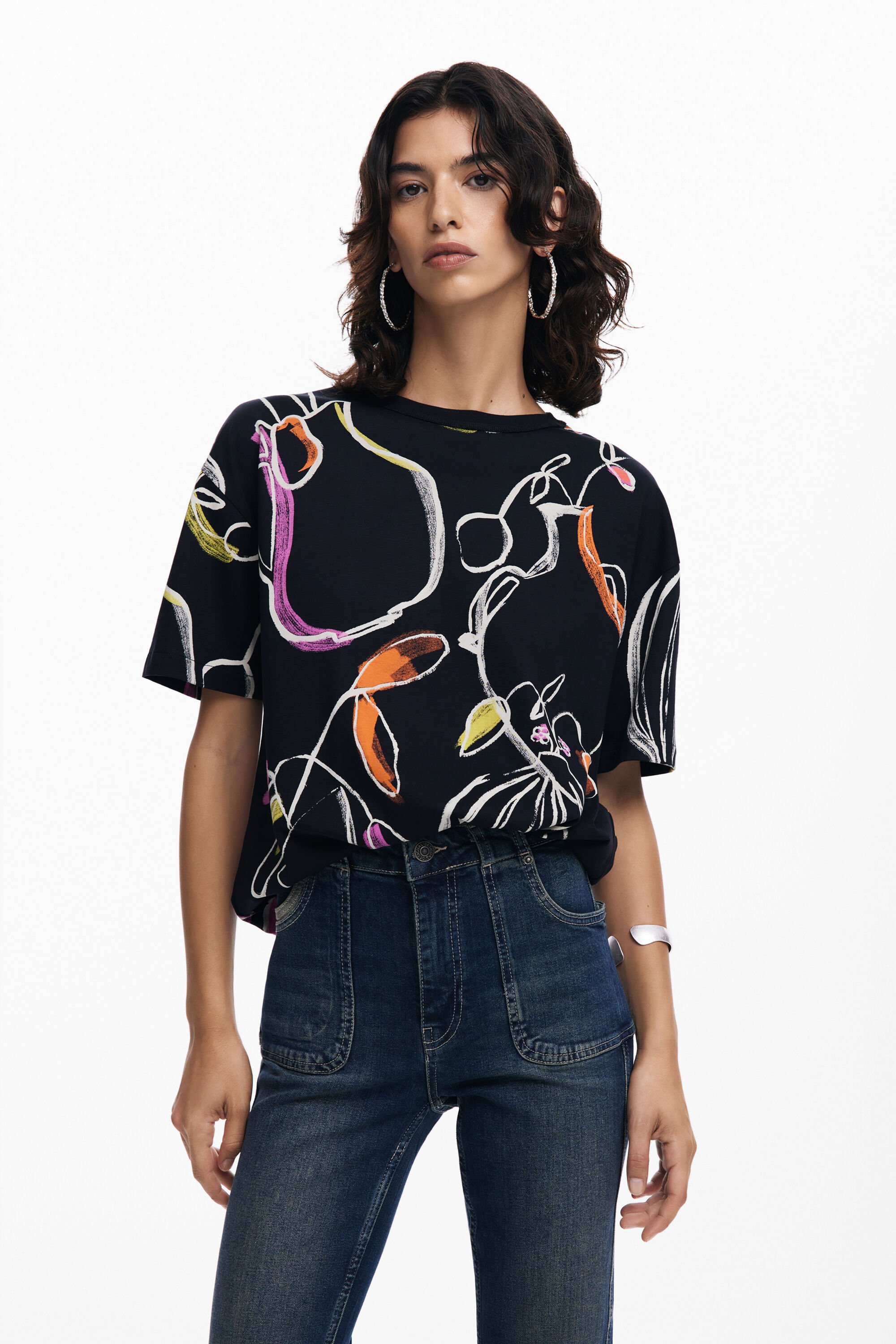 Desigual Arty T-shirt - BLACK