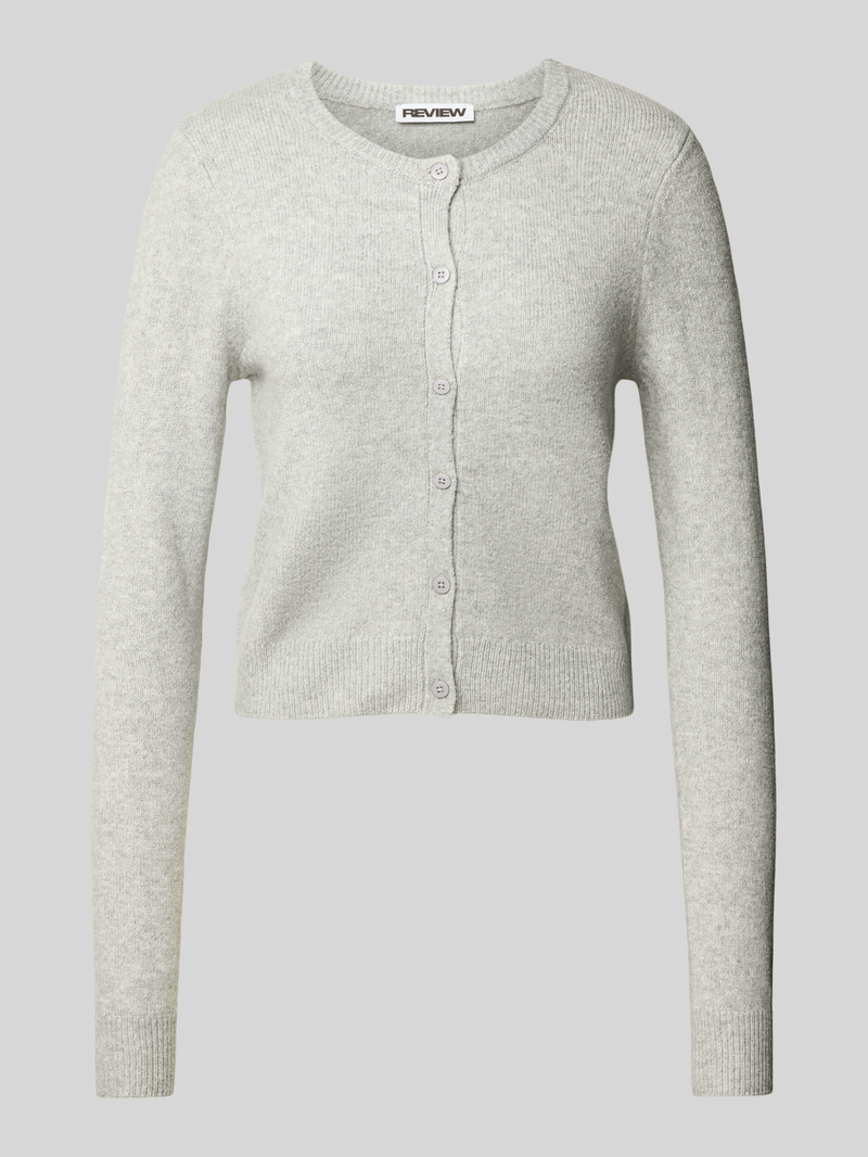 Review Cardigan met ronde hals