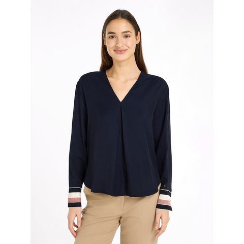 Tommy Hilfiger Blouse met lange mouwen (Global Serie TH VROUWEN)