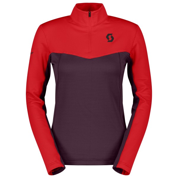 Scott  Women's Pullover Defined Light - Fleecetrui, rood/purper